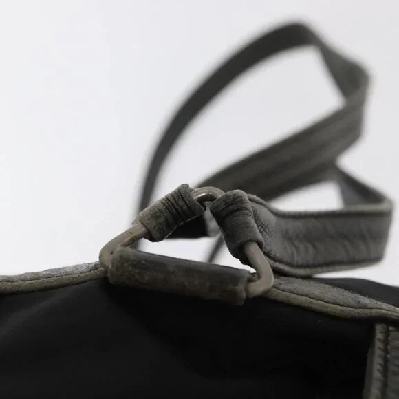 PRADA Backpack Nylon Leather Black Silver Auth 151999 - Picture 13 of 16